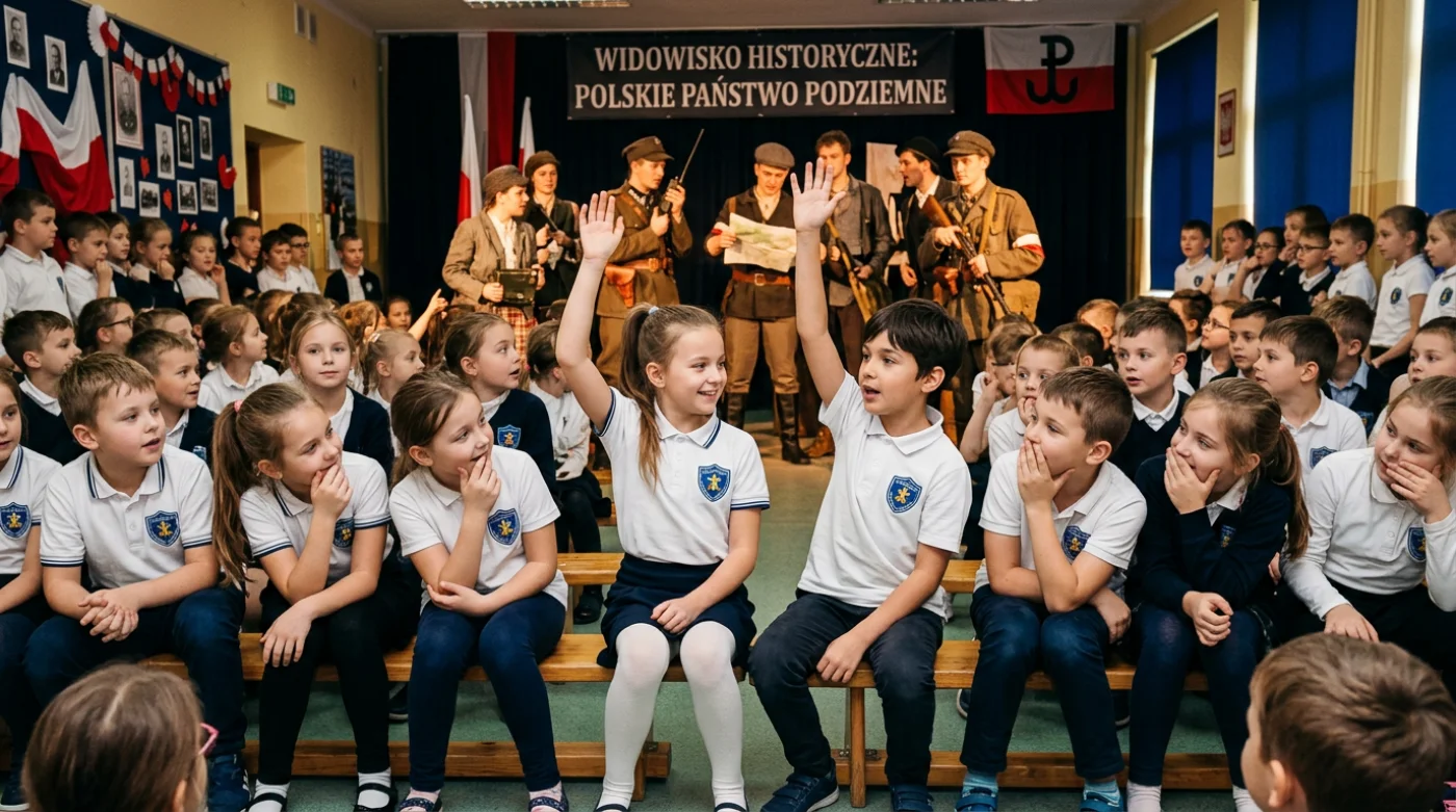 Uczniowie poznają historię