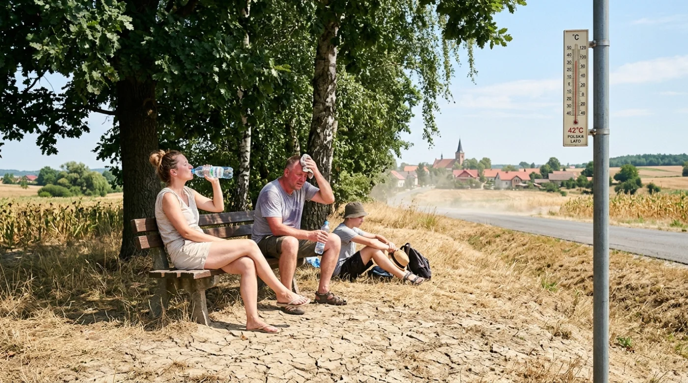 Susza i ekstremalny upał na ziemi oraz w otoczeniu zieleni