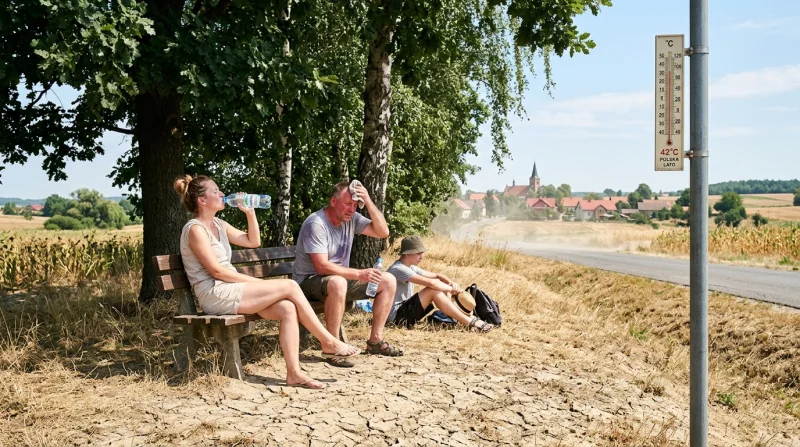 Susza i ekstremalny upał na ziemi oraz w otoczeniu zieleni