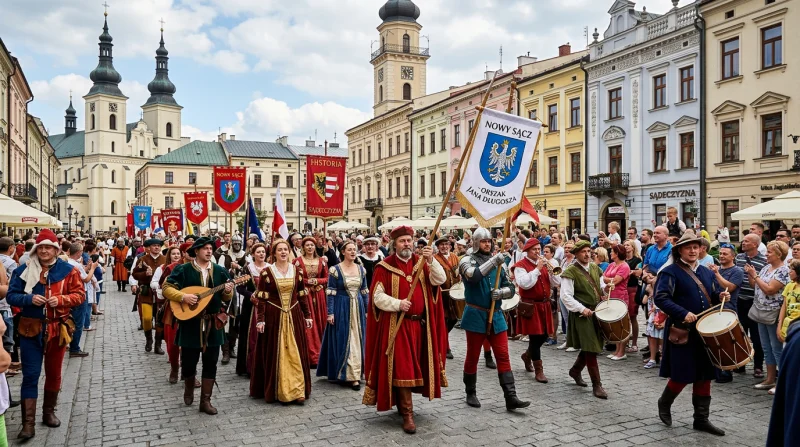 Orszak Jana Długosza w Nowym Sączu