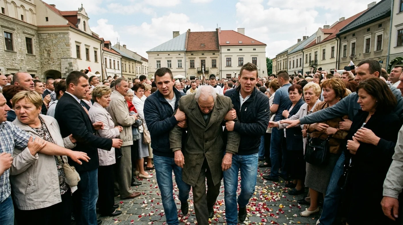 Mężczyzna zasłabł w tłumie